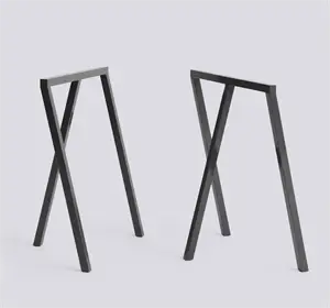 Hay - Bordbukke - Loop Stand Frame - Sort - sæt med 2 styk - W64,5 x H72 cm